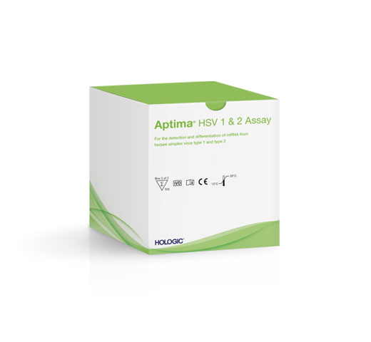 Hologic Aptima® Herpes Simplex Viruses 1 and 2 Assay in white background